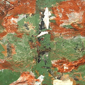 Kanon 1 / 2006 – Acryl und Zellstoff Leinwand 50cm x 50cm