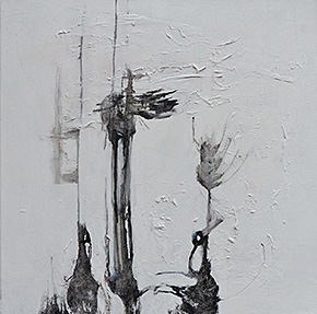 Mohn / 2015 – Acryl und Öl auf Leinwand 50cm x 50cm