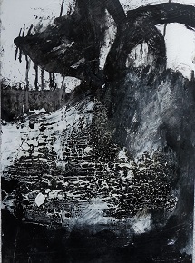 Silenzio / 2017 – Acryl und Öl auf Leinwand 70cm x 50cm