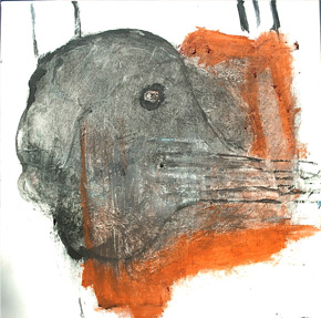 Vogelgesang Werk 2 – Acryl auf Leinwand 50cm x 50cm